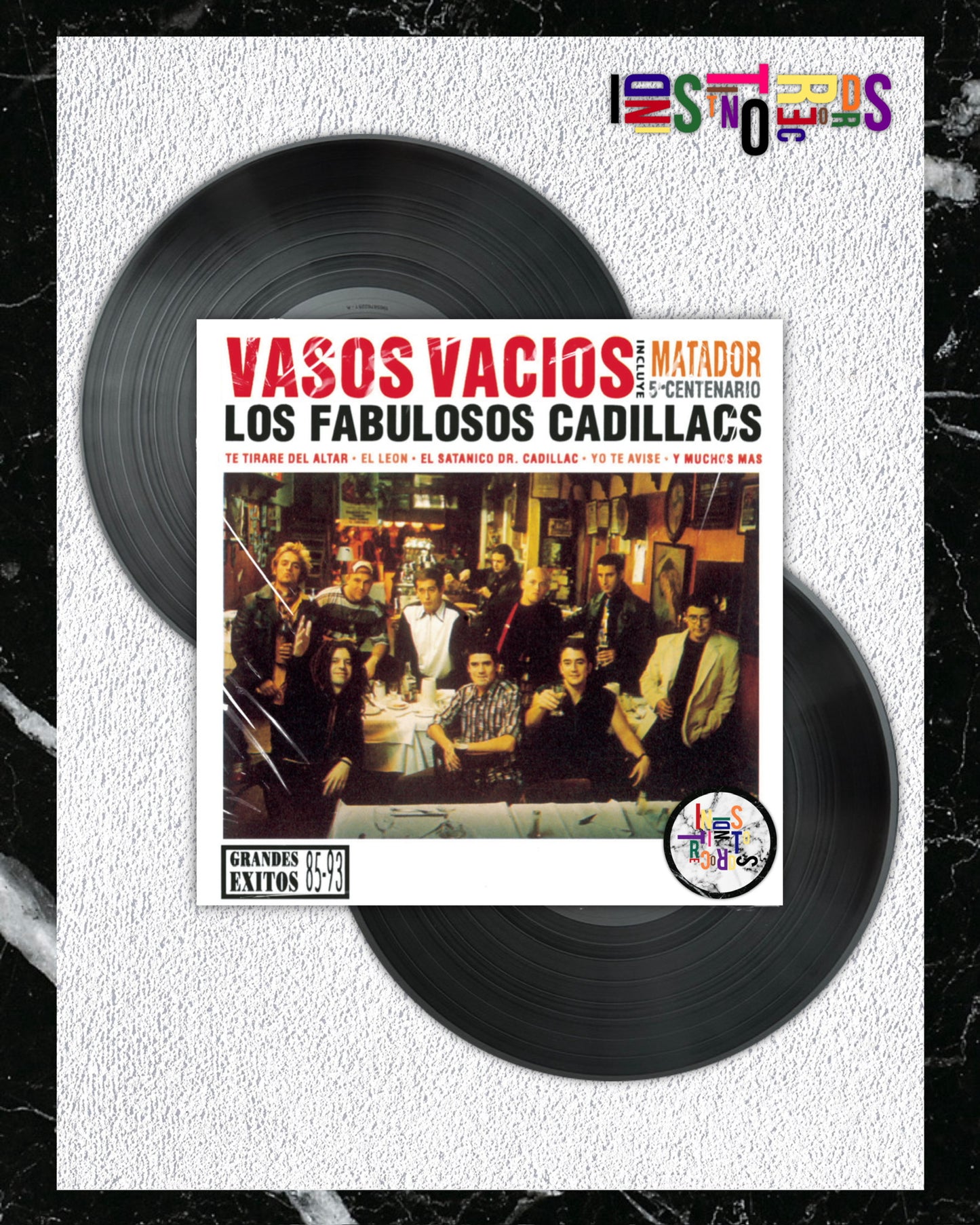 LOS FABULOSOS CADILLACS ⚪️ VASOS VACÍOS ⚫️ 2XLP BLACK VINYL ⚪️