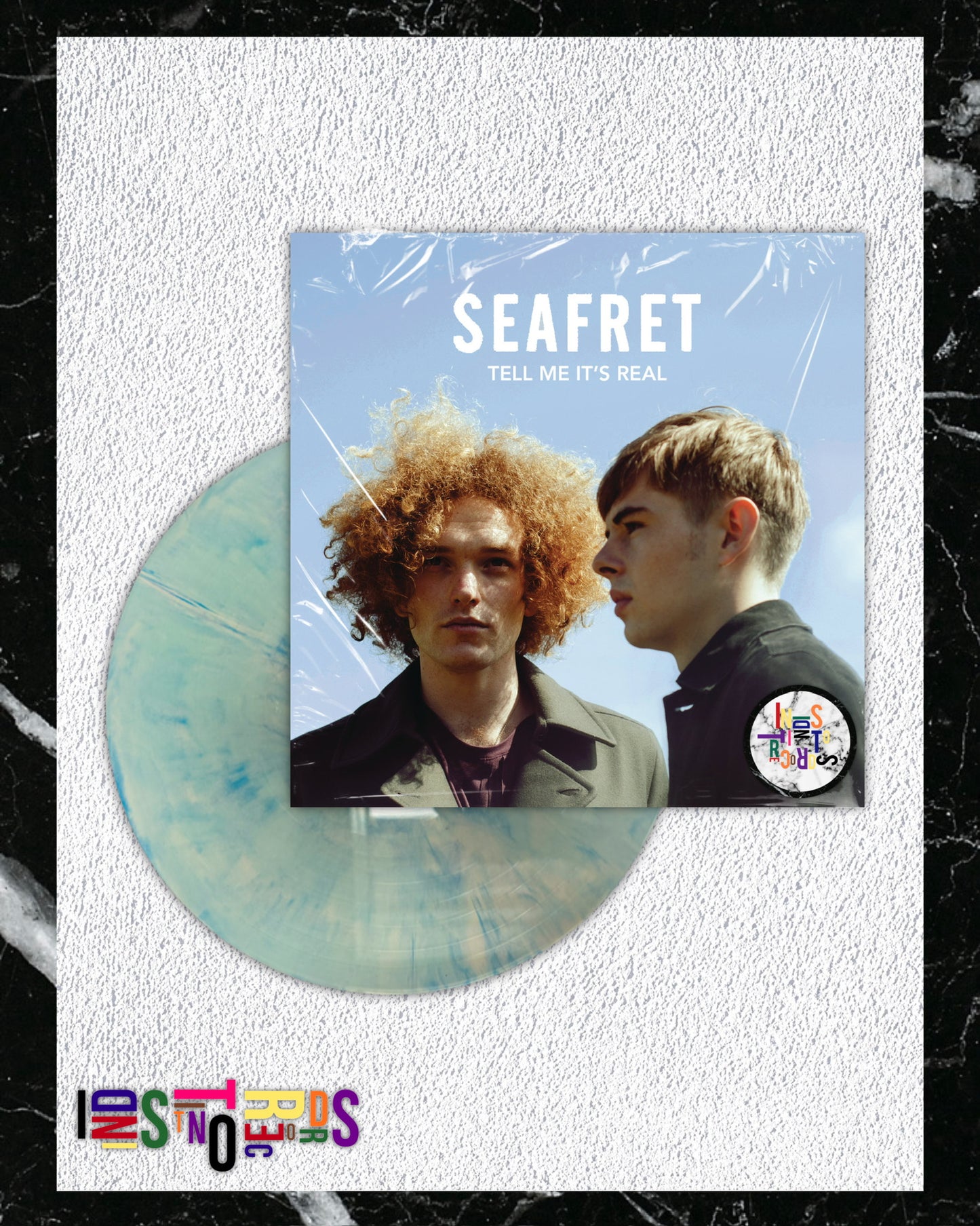 SEAFRET 🔵 TELL ME IT’S REAL ☁️ REISSUE SKY BLUE MARBLED VINYL 🔵