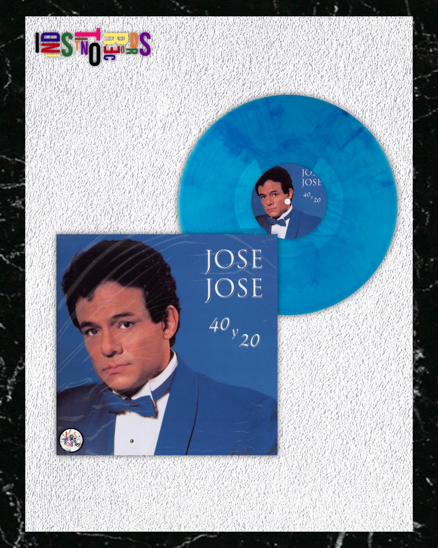 JOSÉ JOSÉ 🤵🏻♂️ 40 Y 20 🔵 BLUE MARBLED VINYL 🤵🏻♂️