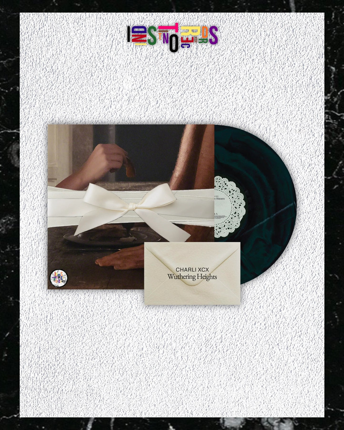 CHARLI XCX 🎀 WUTHERING HEIGHTS 💌 GREEN & BLACK MARBLED VINYL 🎀