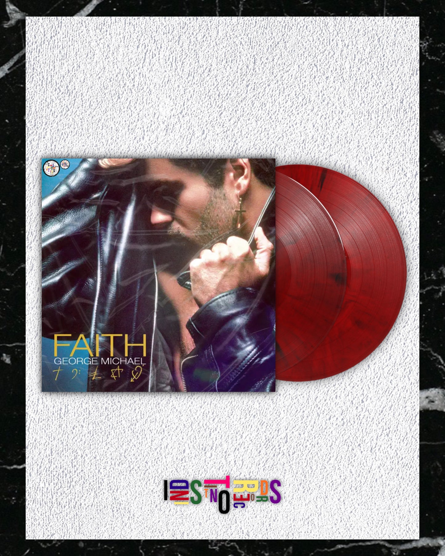GEORGE MICHAEL 🔴 FAITH 🔴 DELUXE 2XLP RED MARBLED VINYL