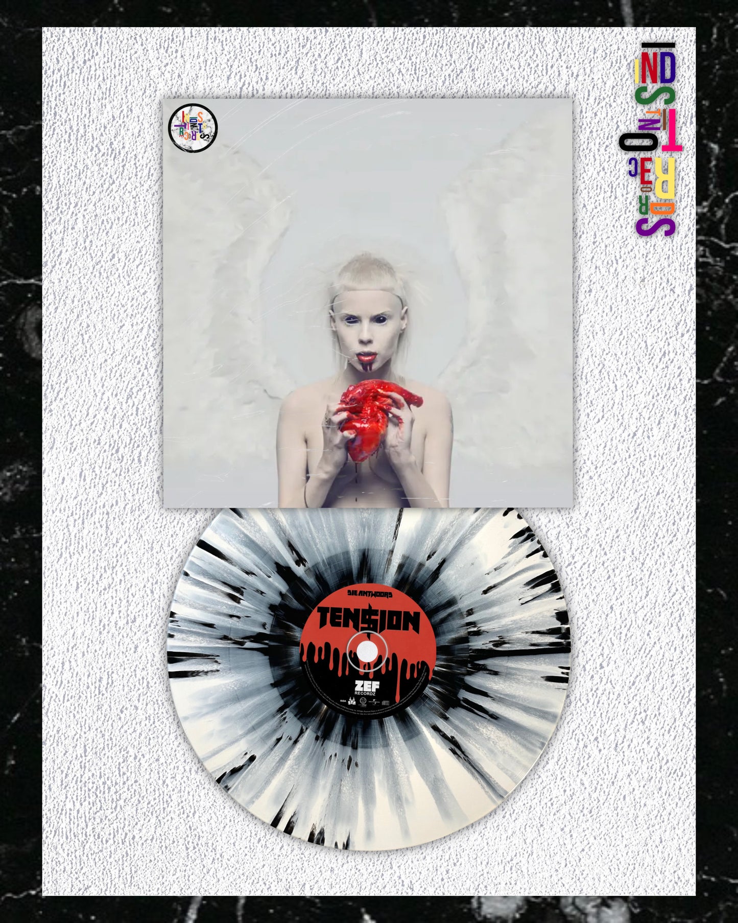 DIE ANTWOORD 🫀 TEN$ION 🩸 WHITE & BLACK VINYL 🫀