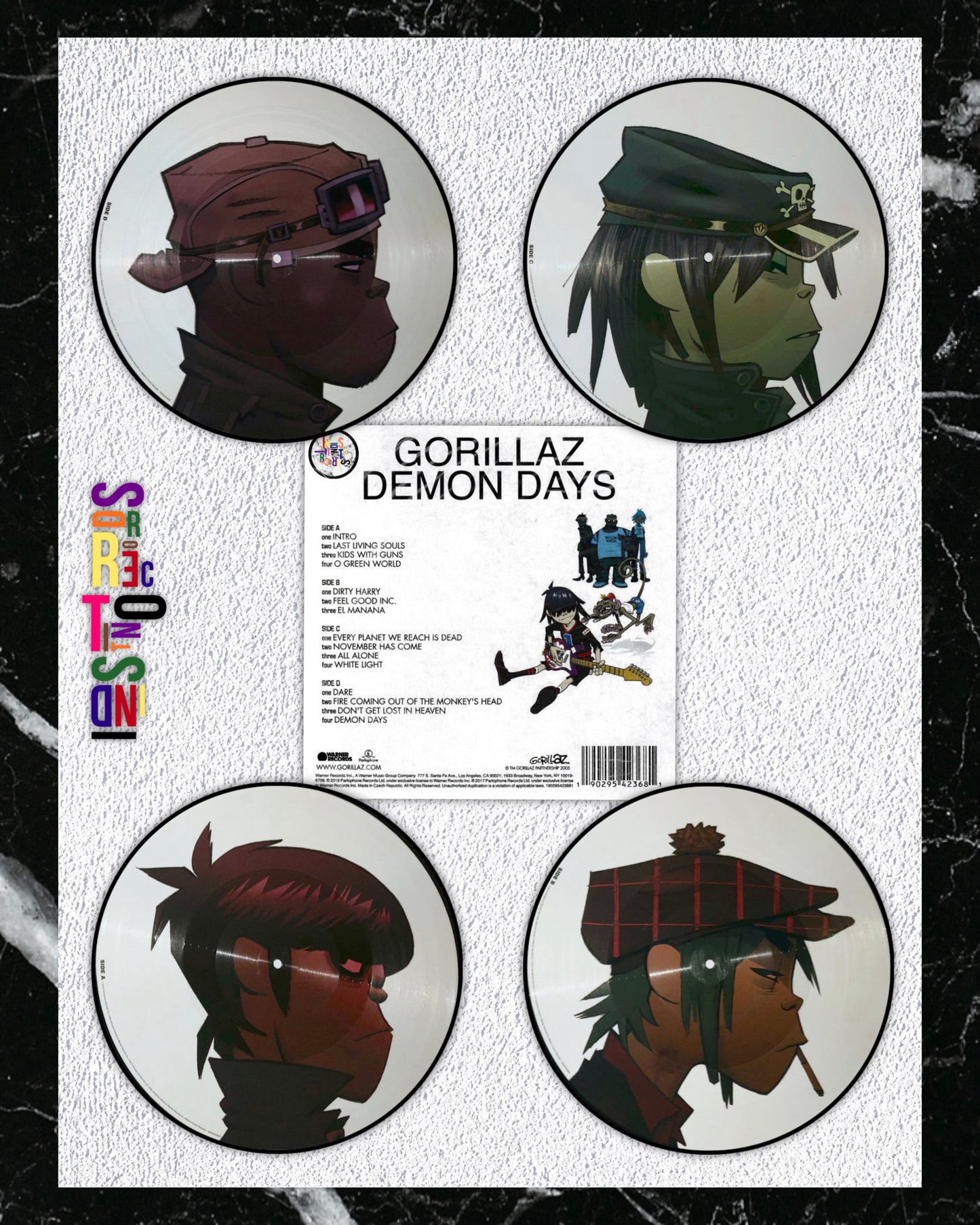 GORILLAZ ⚫️ DEMON DAYS ⚫️ 2XLP PICTURE DISC VINYL ⚫️