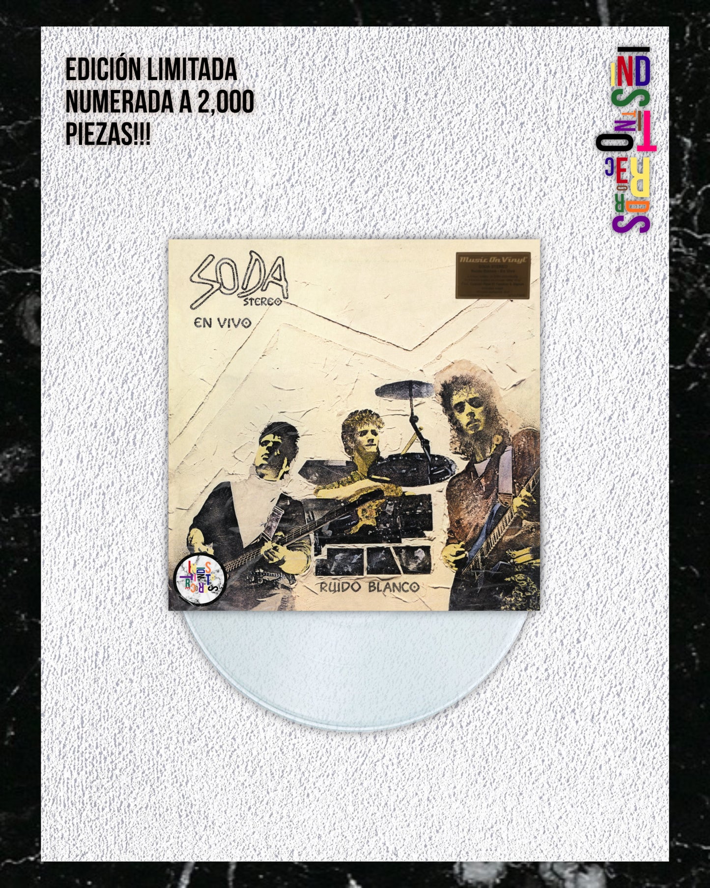 SODA STEREO 🎸 RUIDO BLANCO 🥁 CRYSTAL CLEAR VINYL 🎸