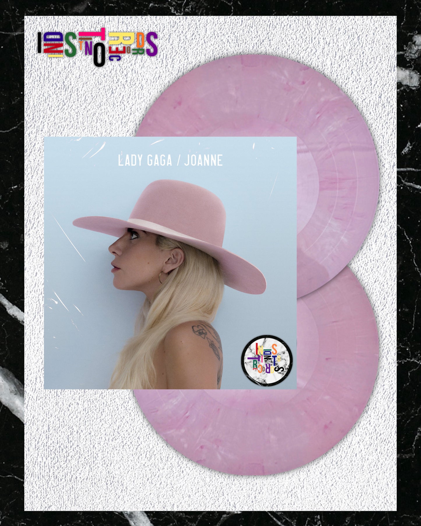 LADY GAGA 👒 JOANNE 💓 2XLP OPAQUE PINK VINYL 👒