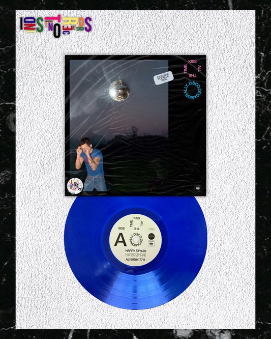 HARRY STYLES 🪩 KISS ALL THE TIME. DISCO, OCCASIONALLY 🔵 NEPTUNE POP-BLUE VINYL 🪩