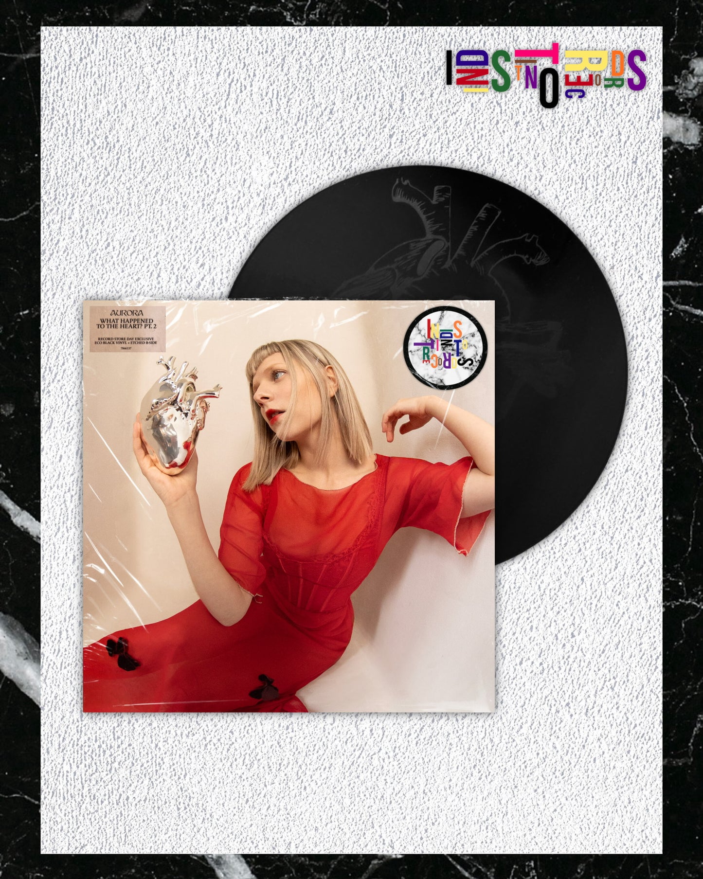 AURORA 🫀 WHAT HAPPENED TO THE HEART? 🤍 RSD 2026 BLACK SIDE B ETCHED VINYL 🫀