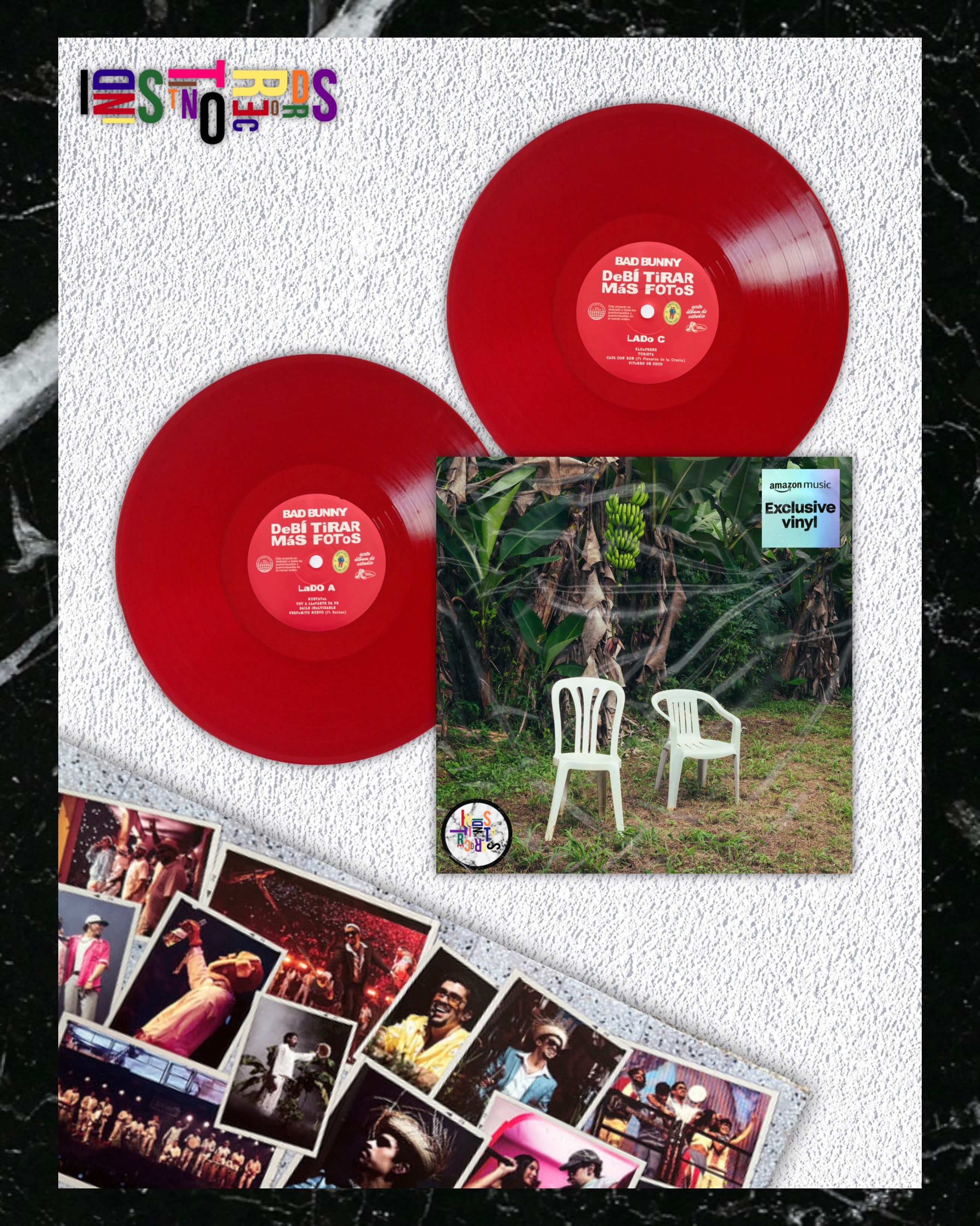BadBunny DeBí Tirar Más Fotos赤盤限定Vinyl BAD BUNNY 🌴 DEBÍ TIRAR MÁS FOTOS ❤️ 2XLP RED VINYL - INDISTINTO