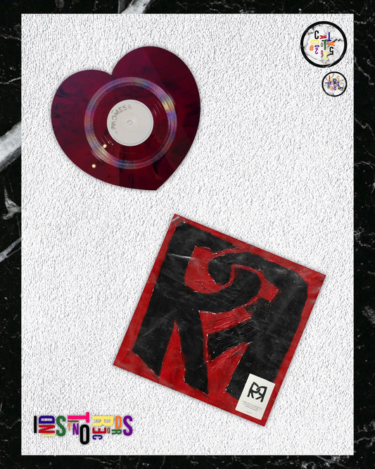 ROSALÍA & RAW ALEJANDRO ♥️ RR ♥️ RED HEART SHAPED VINYL ♥️