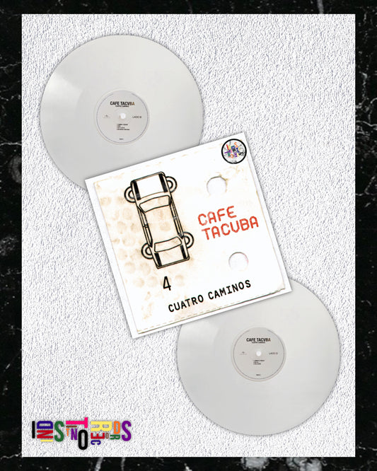 CAFÉ TACVBA ⚪️ CUATRO CAMINOS 🚙 2XLP WHITE VINYL ⚪️
