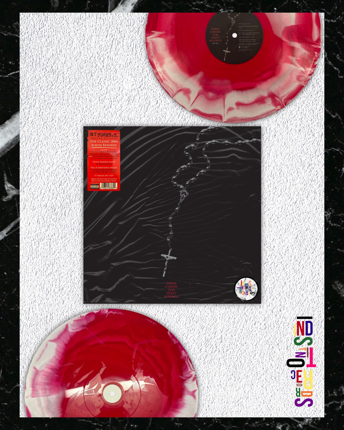 MY CHEMICAL ROMANCE 📿 THREE CHEERS FOR SWEET REVENGE 🩸 2XLP CORONA RED & WHITE VINYL 📿