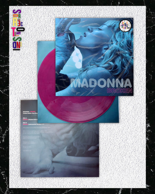 MADONNA 💗 BROKEN 👑 LIMITED EDITION PINK ROSE VINYL 💗